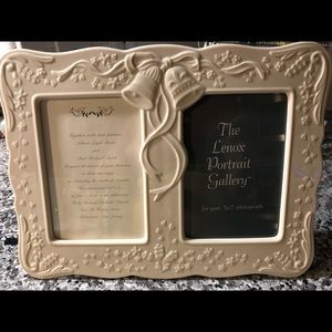 Lenox Porcelain Double Picture Frame
